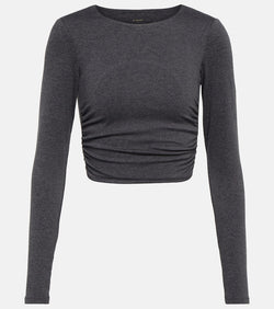 Varley Always Warm Sloan cropped jersey top