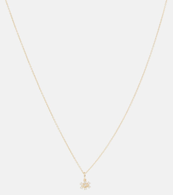 Sydney Evan 14kt gold necklace with diamonds