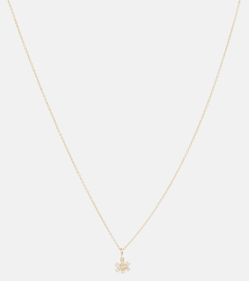 Sydney Evan 14kt gold necklace with diamonds