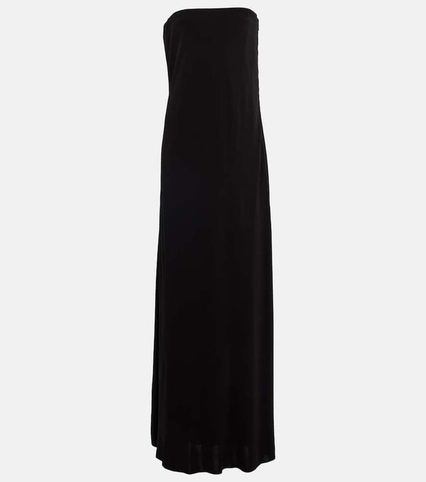 The Row Pau strapless cady gown