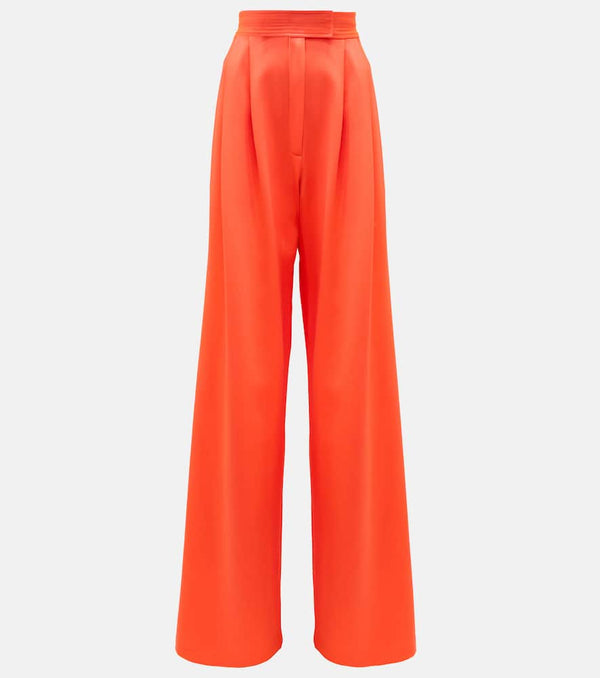 Alex Perry Patton wide-leg crêpe satin pants