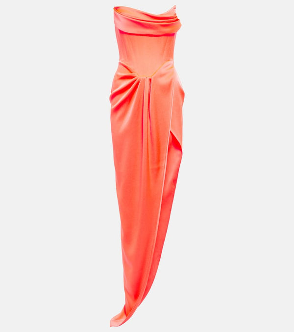 Alex Perry Harland satin crêpe gown