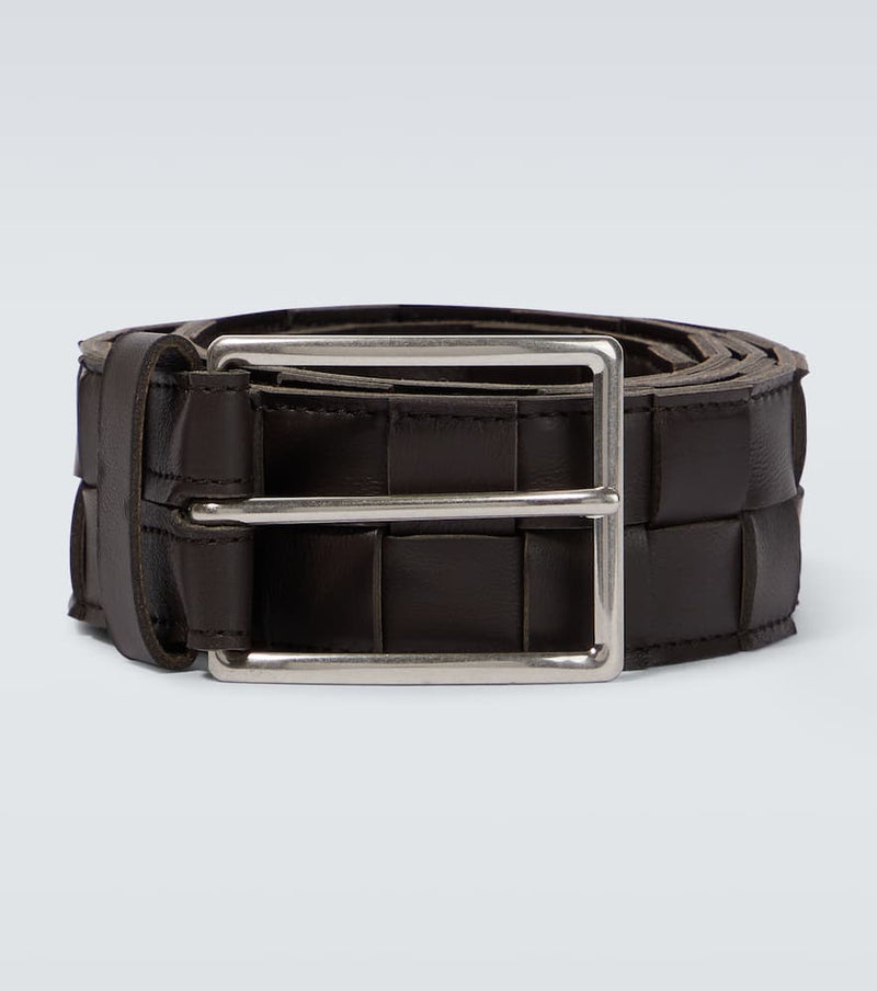 Bottega Veneta Maxi Intreccio leather belt