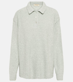 Loro Piana Silk bouclé polo sweater