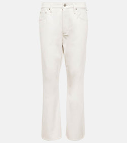 Citizens of Humanity Isola leather-blend cropped bootcut pants