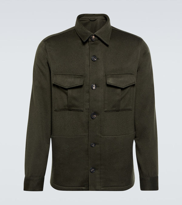 Thom Sweeney Cashmere flannel overshirt