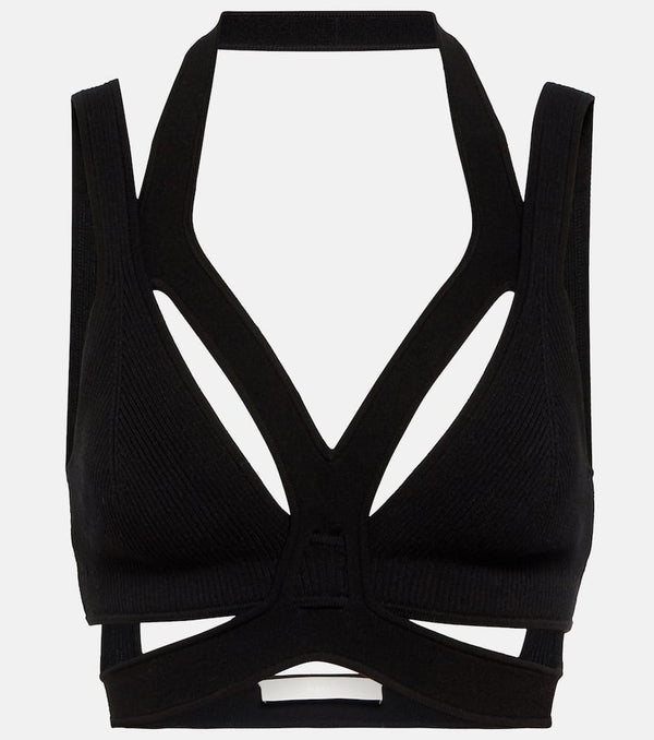 Dion Lee Layered crêpe bra top