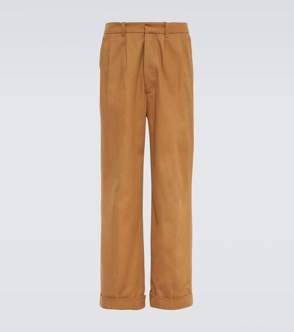 Wales Bonner Dusk pleated cotton and cashmere pants