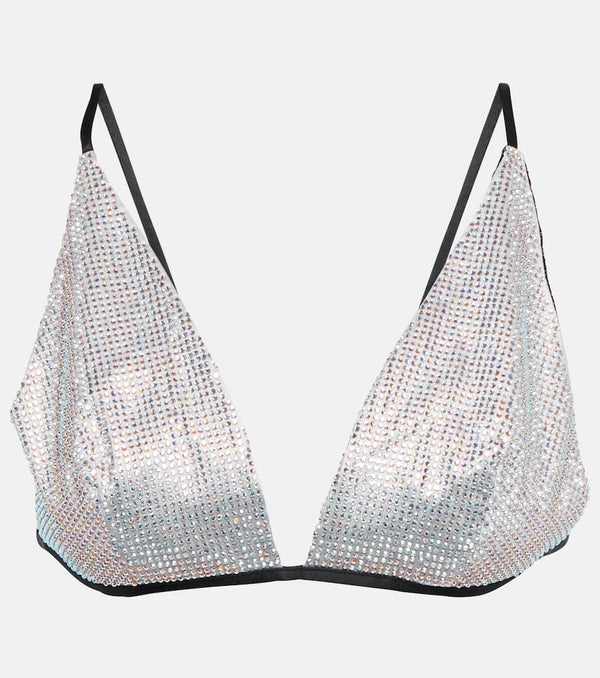 Costarellos Lumi crystal-embellished bralette