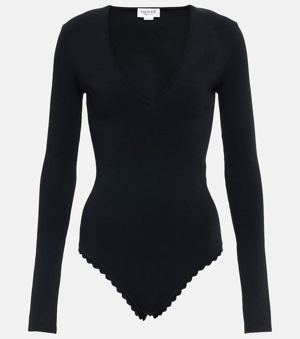 Victoria Beckham Long-sleeve V-neck bodysuit