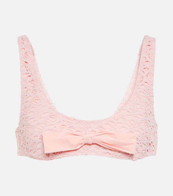 Giambattista Valli Bow-trimmed bikini top