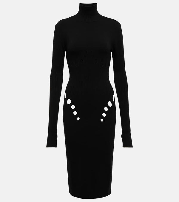 Jean Paul Gaultier Cutout wool-blend sweater dress