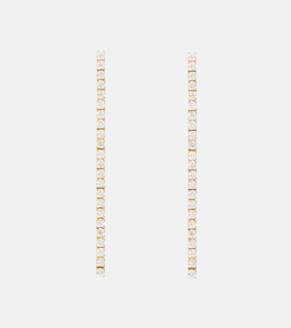 Sophie Bille Brahe River 18kt gold earrings with diamonds