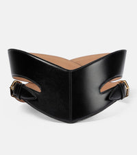 Alaia Cut-out leather belt