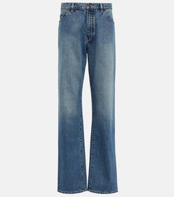 Alaïa Lover low-rise straight jeans