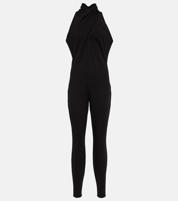 Alaïa Halterneck crêpe jumpsuit