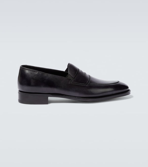 John Lobb Montgomery leather loafers