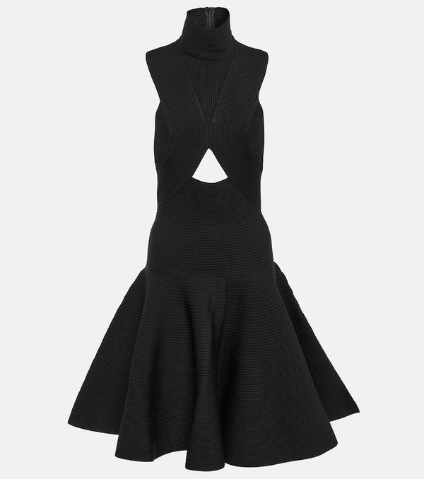 Alaïa Cutout high-neck minidress