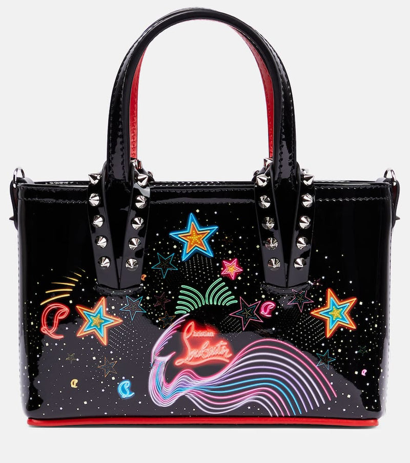 Christian Louboutin Cabata Mini embellished leather tote bag