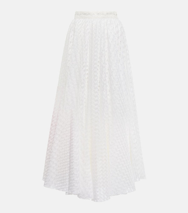 Giambattista Valli Macramé midi skirt