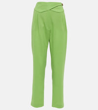 Blaze Milano High-rise straight virgin wool pants