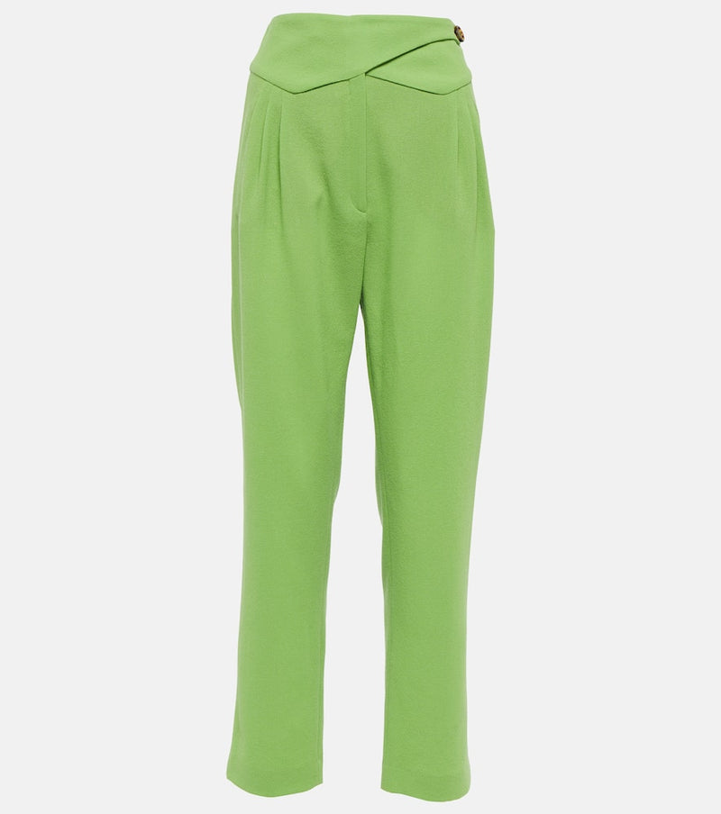 Blaze Milano High-rise straight virgin wool pants