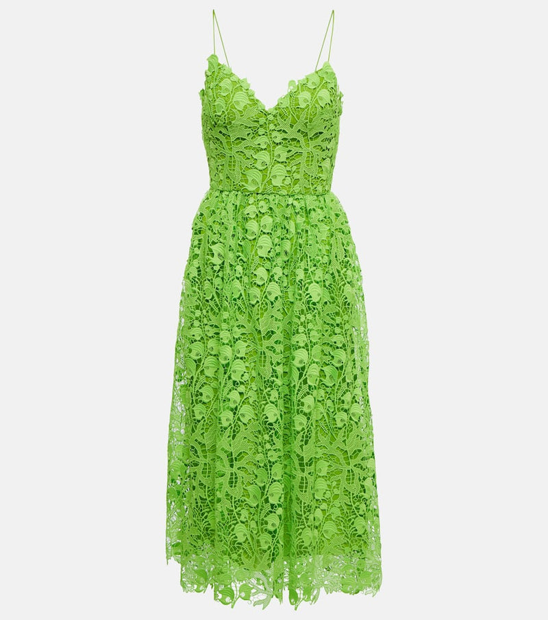 Monique Lhuillier Lace midi dress