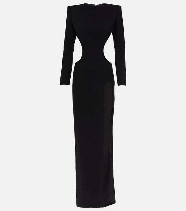 Mônot Cutout side-slit gown