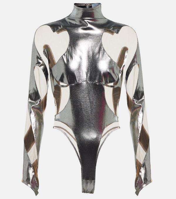 Mugler Rodeo paneled bodysuit