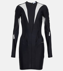 Mugler Paneled minidress