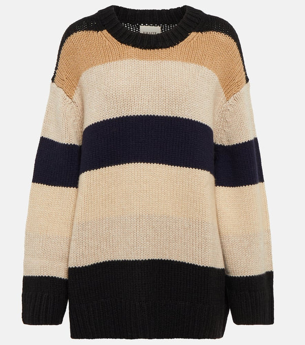 Khaite Jade striped cashmere sweater