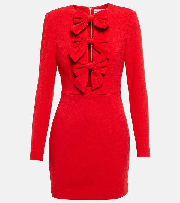 Rebecca Vallance Scarlett bow-detail minidress