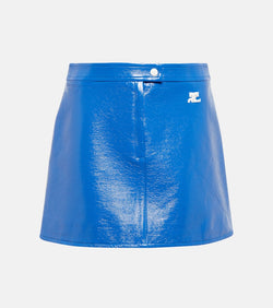 Courrèges Faux leather miniskirt