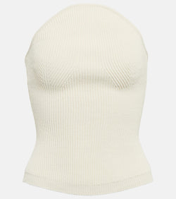 Khaite Jericho ribbed-knit bustier