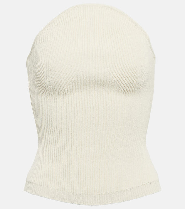 Khaite Jericho ribbed-knit bustier