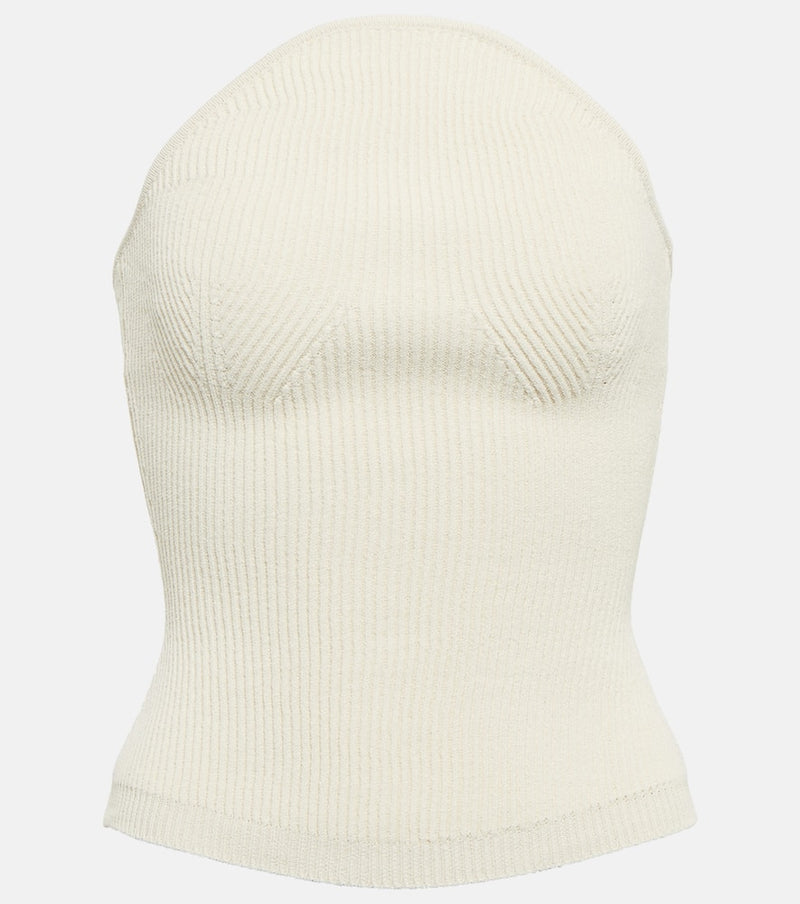 Khaite Jericho ribbed-knit bustier