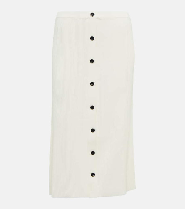 Proenza Schouler Rib-knit high-rise midi skirt