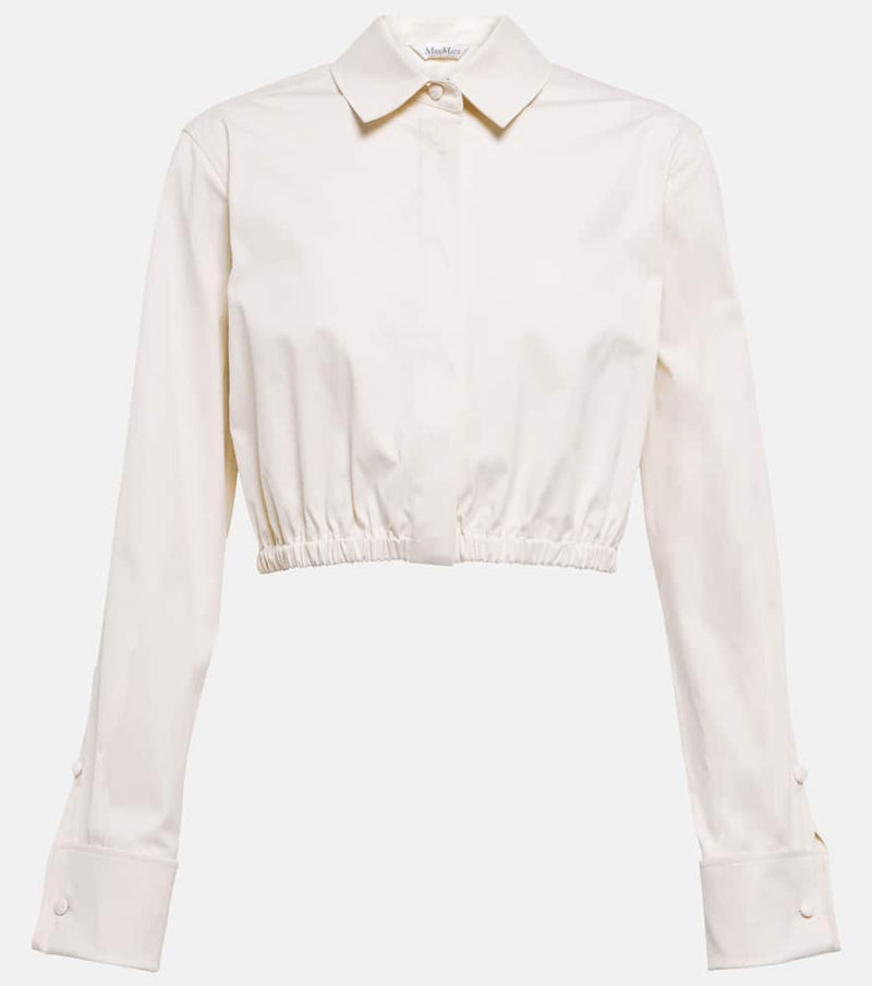 Max Mara Tevere cropped shirt