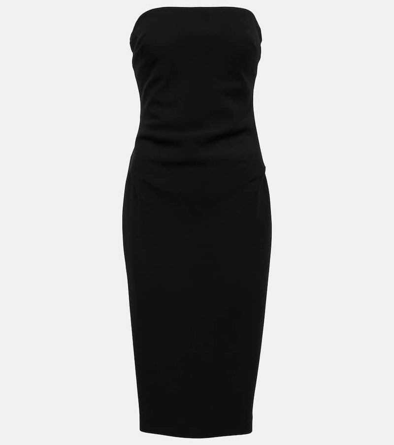 Max Mara Bernard wool-blend crêpe midi dress