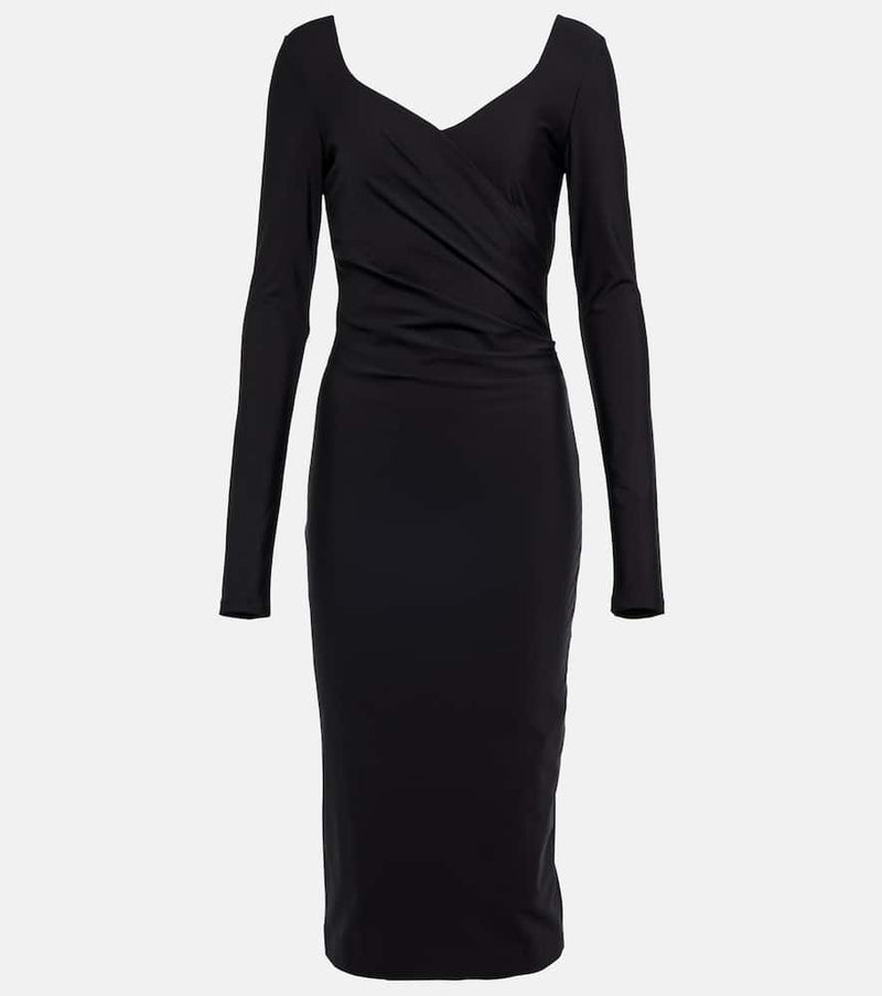 Max Mara Riber technical jersey midi dress