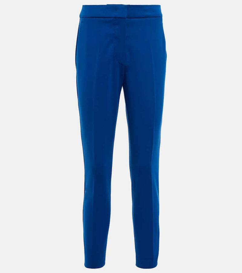 Max Mara Pegno jersey high-rise slim pants