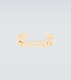 Versace Logo cuff bracelet