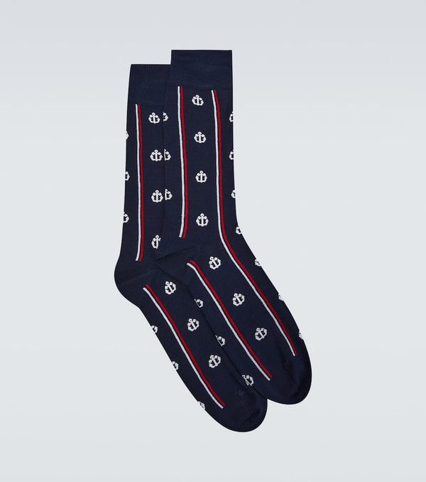 Thom Browne RWB Stripes cotton-blend socks