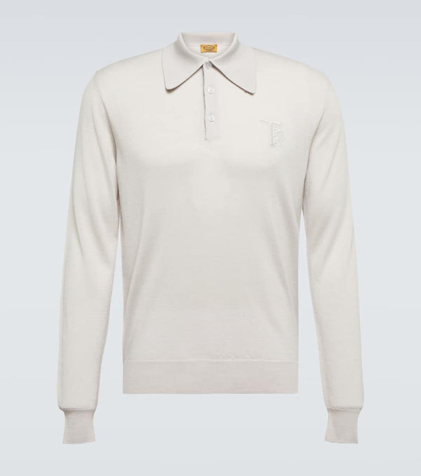 Tod's Wool, silk, and cashmere polo shirt