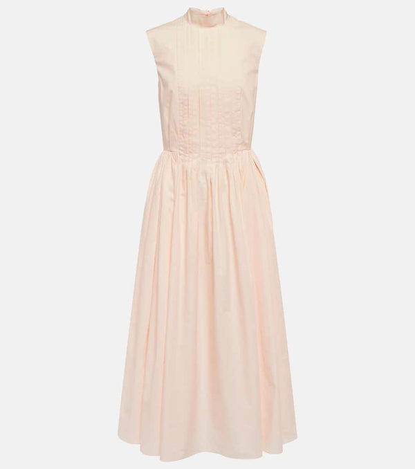 Roksanda Prinesa pleated cotton midi dress