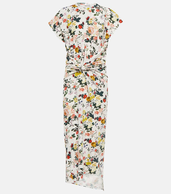 Rabanne Floral jersey midi dress