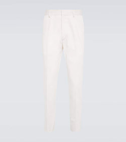 Prada Cotton gabardine logo pants