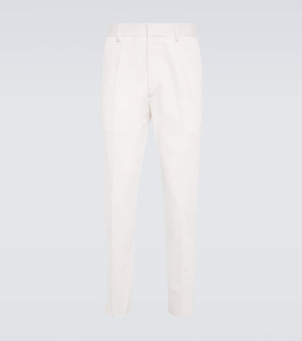 Prada Cotton gabardine logo pants