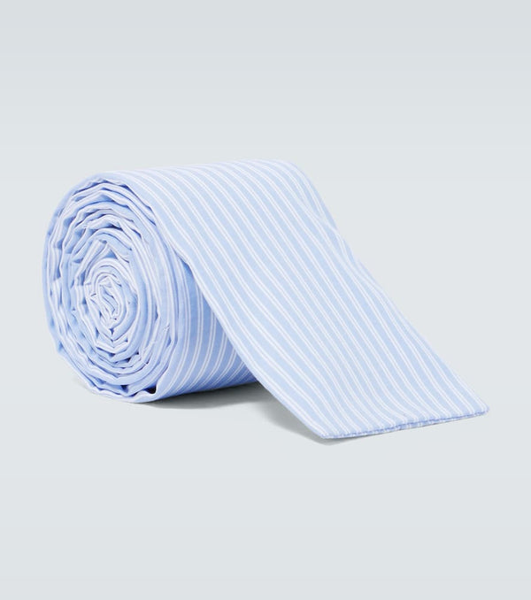 Comme des Garçons Shirt Striped cotton tie