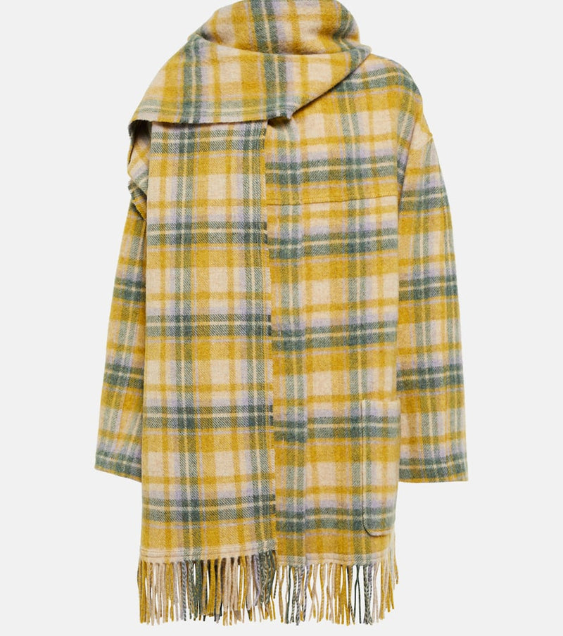 Marant Etoile Faty wool-blend scarf coat